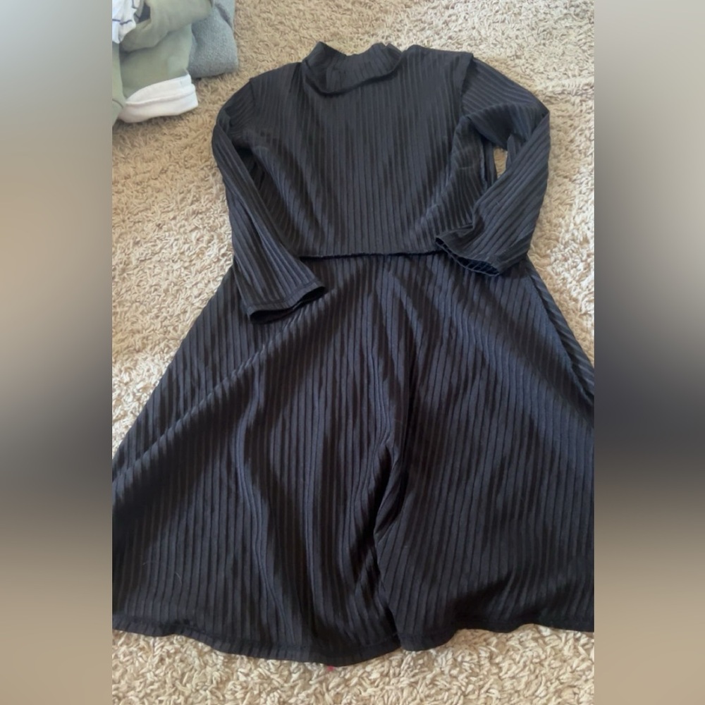 Long sleeve flowy dress